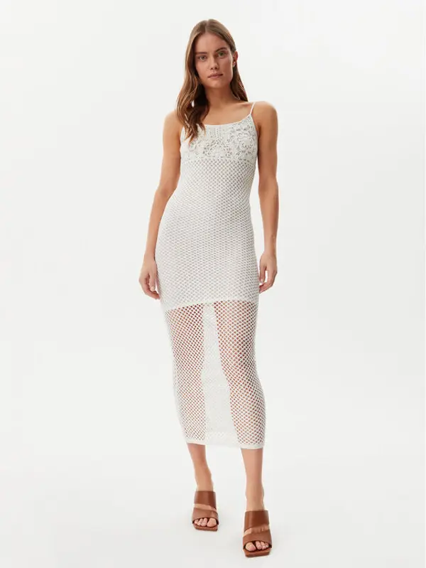 Guess Guess Ljetna haljina E5GK07 Z3N30 Bijela Regular Fit