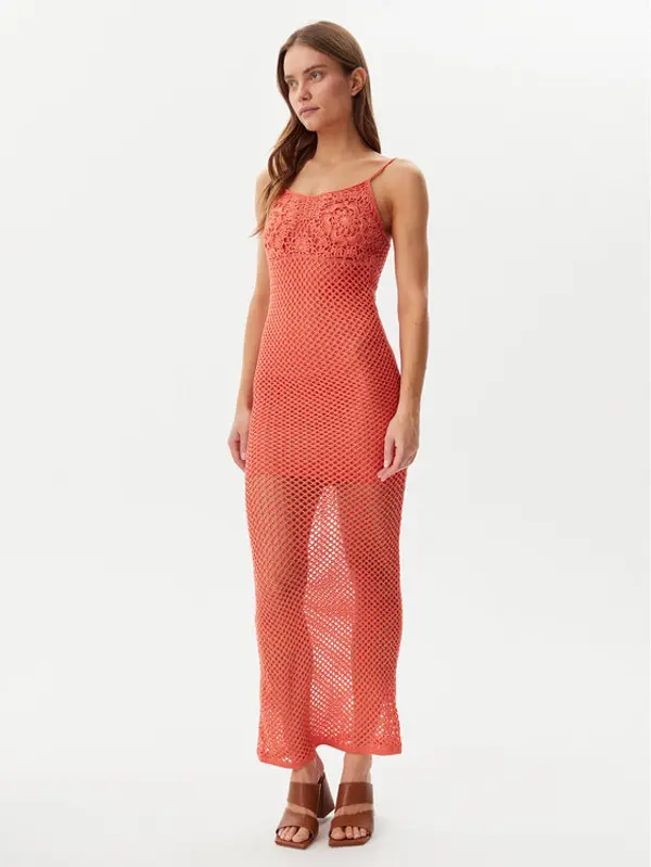 Guess Guess Ljetna haljina E5GK07 Z3N30 Koraljna Regular Fit