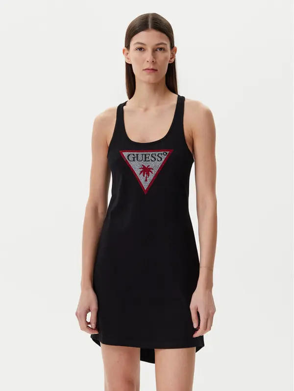 Guess Guess Ljetna haljina E5GP01 I3Z14 Crna Regular Fit