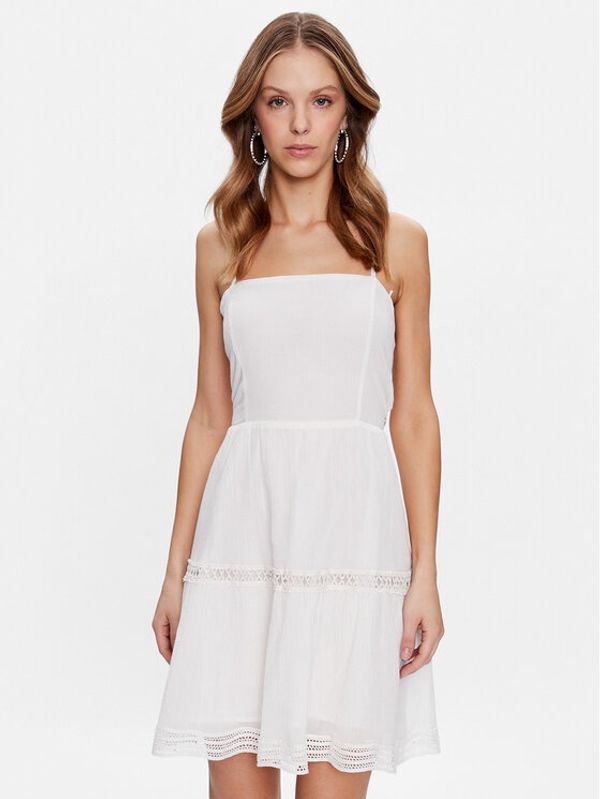 Guess Guess Ljetna haljina Safa W3GK0M WEID0 Bijela Regular Fit