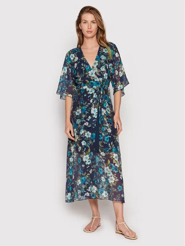 Guess Guess Ljetna haljina W2YK38 WEPQ0 Tamnoplava Regular Fit