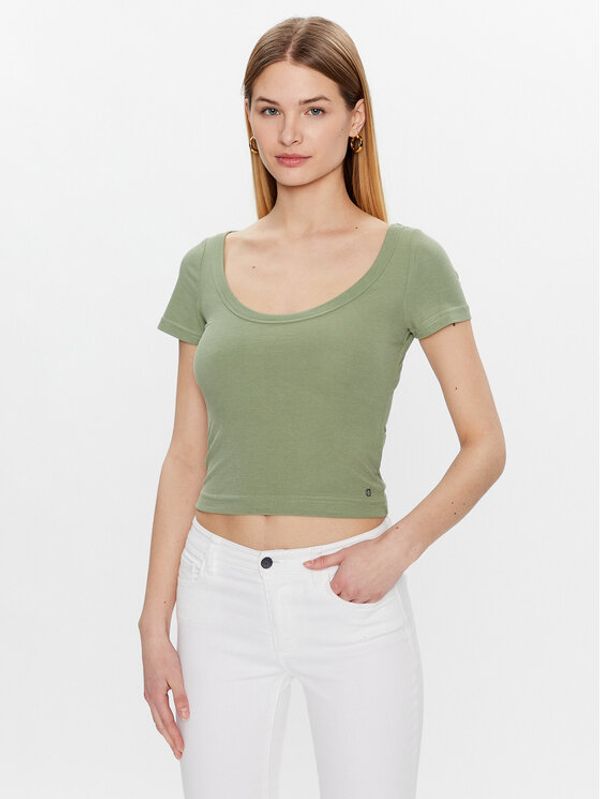 Guess Guess Majica Cheryl W3GP21 KAQL2 Zelena Regular Fit