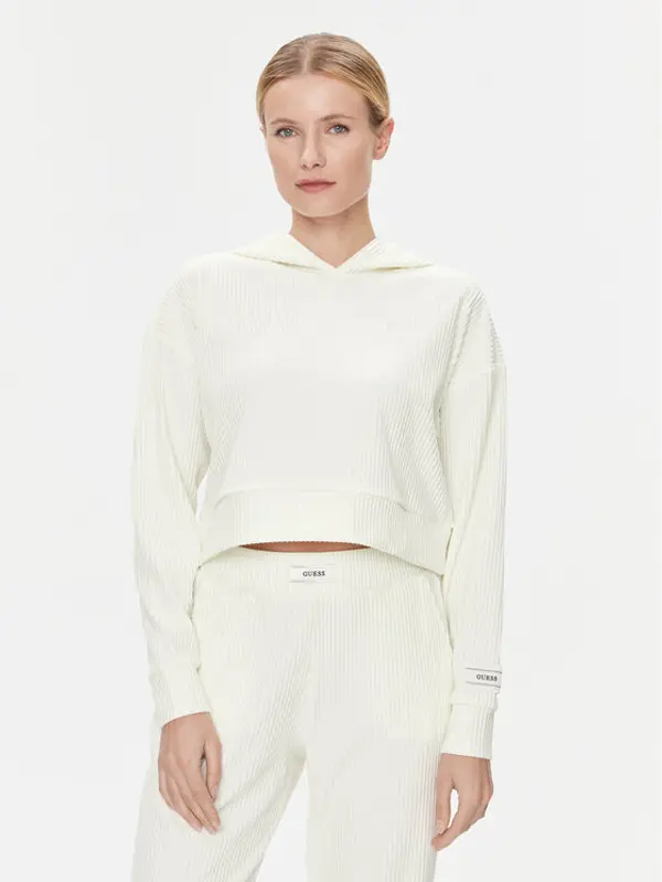 Guess Guess Majica dugih rukava Aislin V4RQ00 KC2T0 Écru Regular Fit