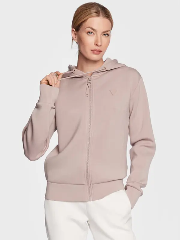 Guess Guess Majica dugih rukava Allie V3RQ11 K7UW2 Ružičasta Regular Fit