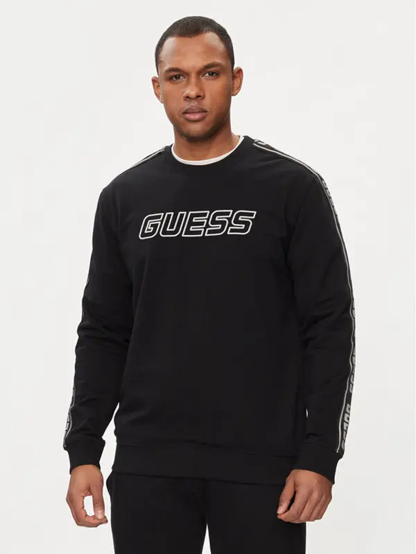 Guess Guess Majica dugih rukava Arlo Z4GQ24 K6ZS1 Crna Regular Fit