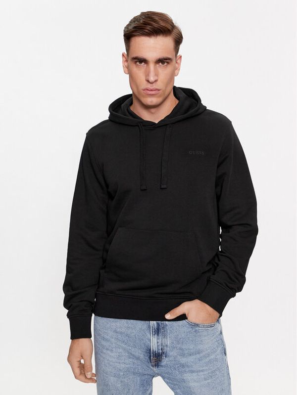 Guess Guess Majica dugih rukava Christian M4RQ52 KBK32 Crna Regular Fit