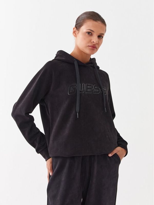 Guess Guess Majica dugih rukava Euphemia V2BQ01 KBC00 Crna Regular Fit