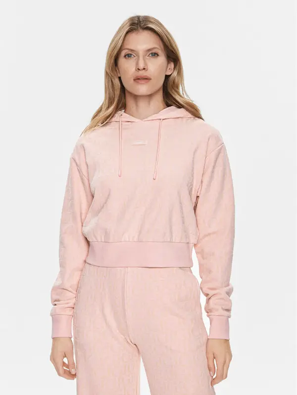 Guess Guess Majica dugih rukava Gj Logo V4RQ14 KC2W0 Ružičasta Regular Fit