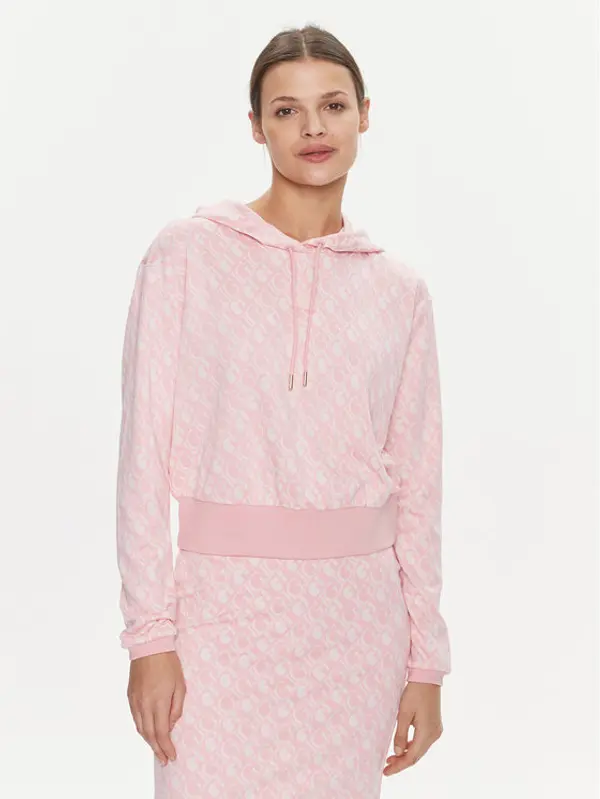 Guess Guess Majica dugih rukava Gl Logo V4RQ13 KC2X2 Ružičasta Regular Fit