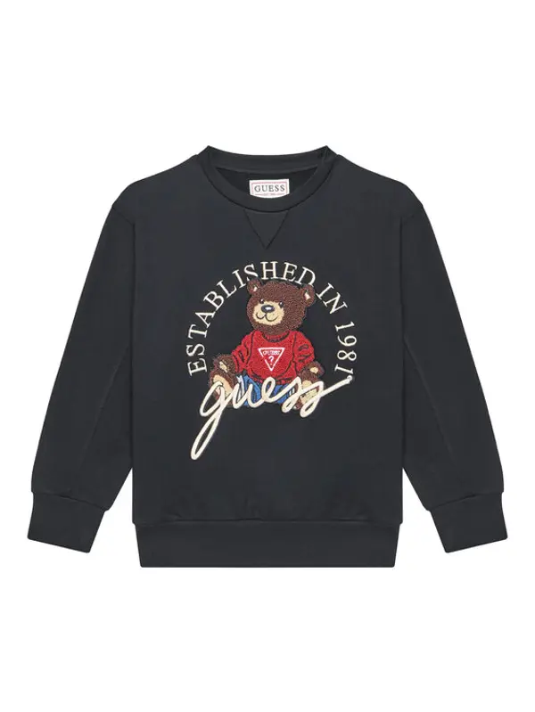 Guess Guess Majica dugih rukava H5YJ00 KAX74 Crna Oversize