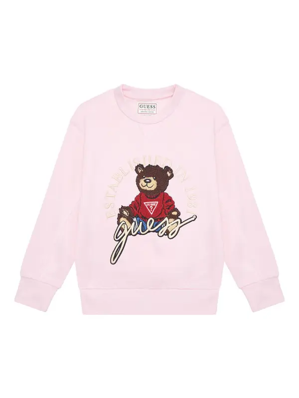 Guess Guess Majica dugih rukava H5YJ00 KAX74 Ružičasta Oversize