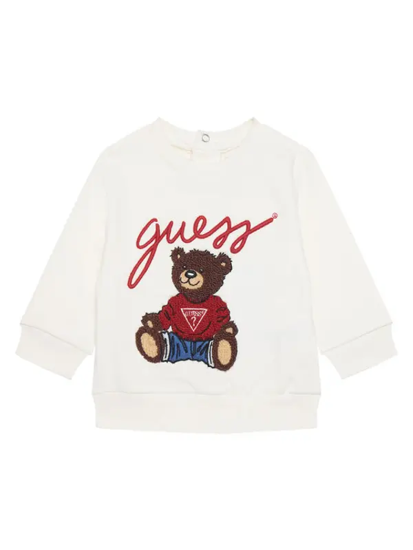 Guess Guess Majica dugih rukava H5YT00 KAX74 Bijela Regular Fit