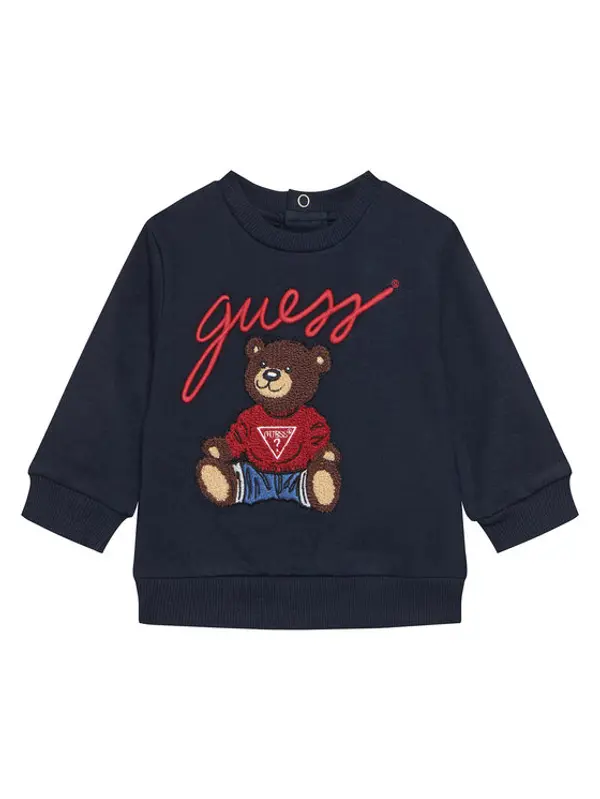 Guess Guess Majica dugih rukava H5YT00 KAX74 Tamnoplava Regular Fit