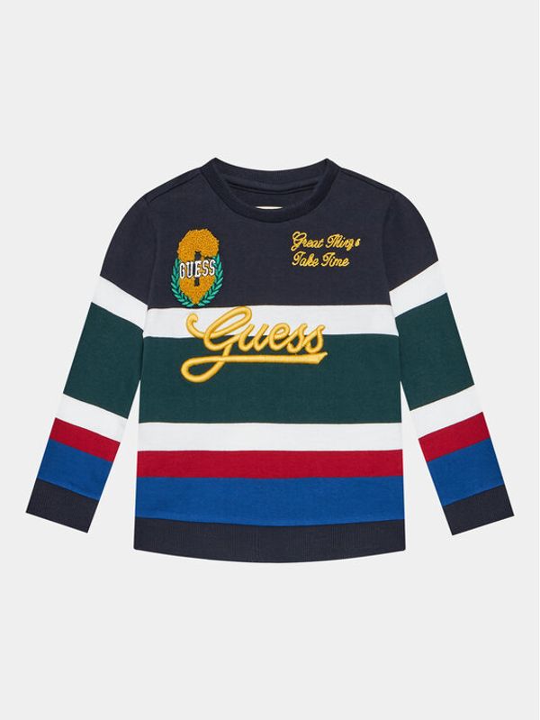 Guess Guess Majica dugih rukava Heavy Jersey Active N4RQ06 KC334 Šarena Regular Fit