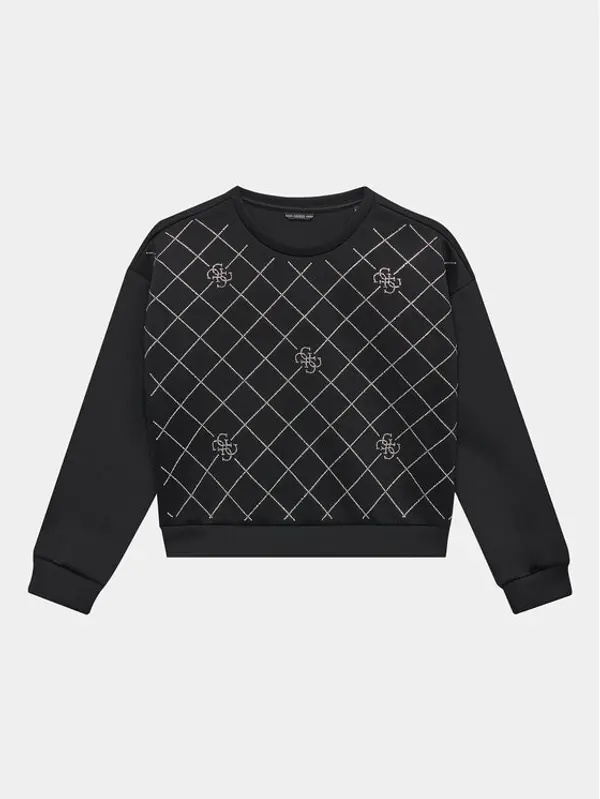 Guess Guess Majica dugih rukava J3BQ03 KAZQ2 Crna Regular Fit