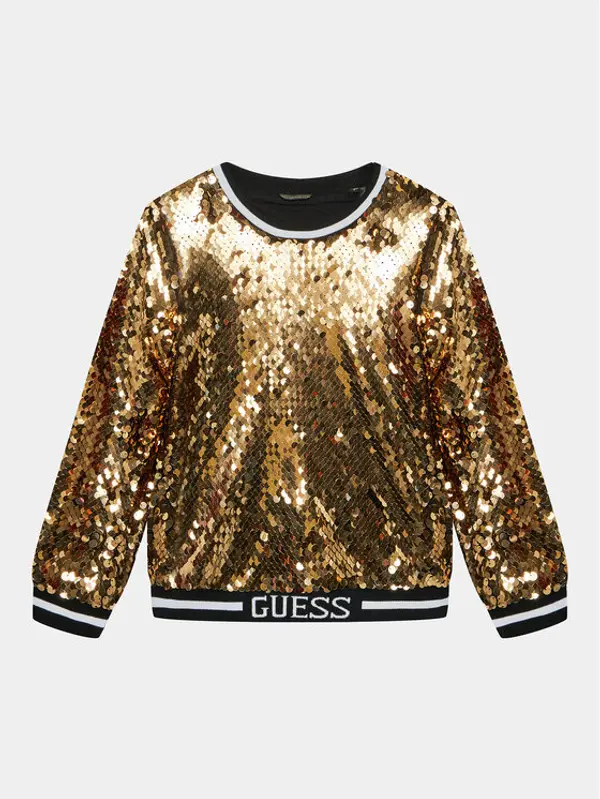 Guess Guess Majica dugih rukava J3BQ27 WEXY0 Zlatna Regular Fit