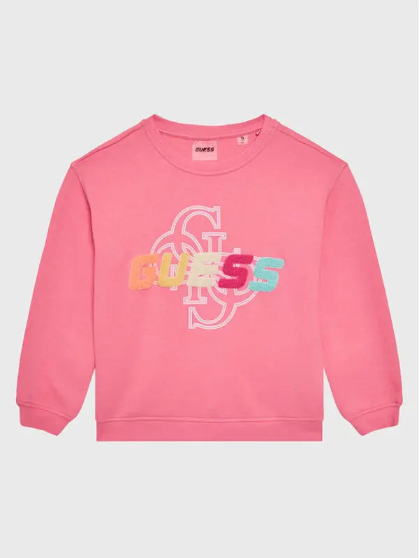 Guess Guess Majica dugih rukava J3GQ08 FL04P Ružičasta Regular Fit