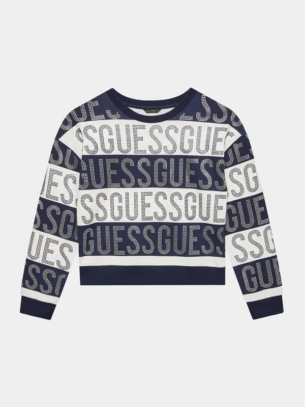 Guess Guess Majica dugih rukava J3YQ09 KAE30 Tamnoplava Regular Fit