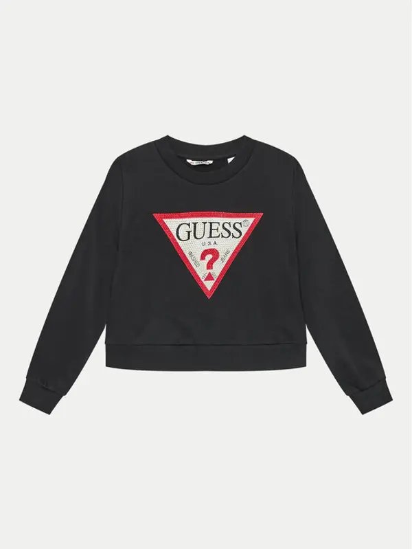 Guess Guess Majica dugih rukava J4YQ22 KA6R3 Crna Classic Fit