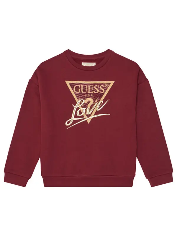 Guess Guess Majica dugih rukava J5BQ04 KAV34 Crvena Relaxed Fit