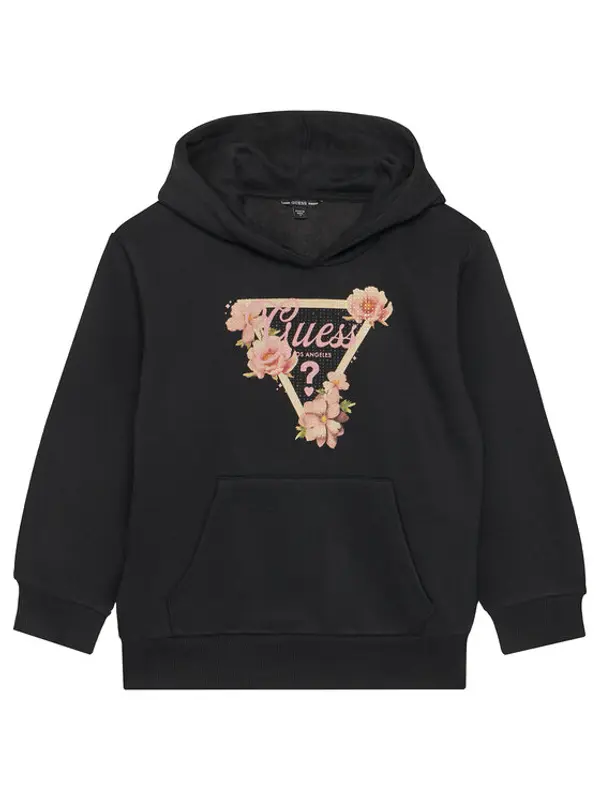 Guess Guess Majica dugih rukava J5BQ21 KCKF2 Crna Relaxed Fit