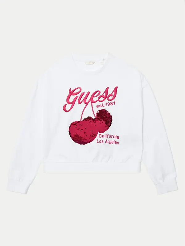 Guess Guess Majica dugih rukava J5GQ00 KA6R4 Bijela Regular Fit
