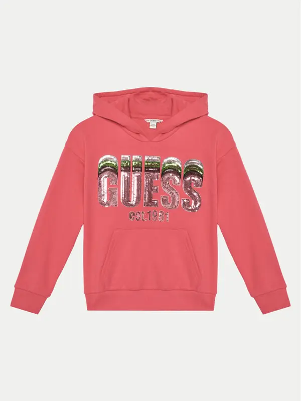 Guess Guess Majica dugih rukava J5RQ00 KAD74 Ružičasta Regular Fit