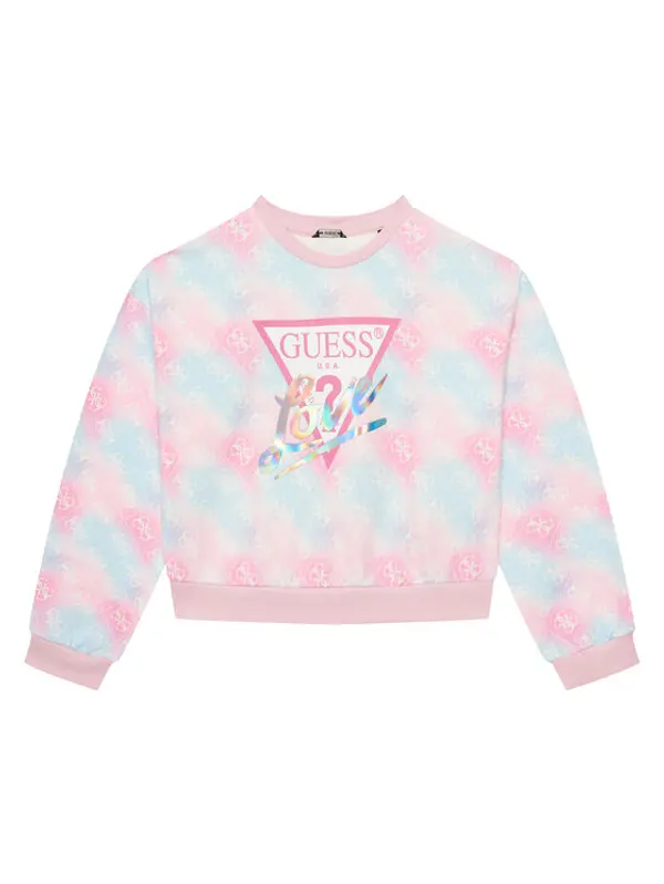 Guess Guess Majica dugih rukava J5YQ03 KA6R4 Ružičasta Oversize