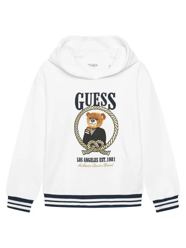 Guess Guess Majica dugih rukava J6RQ05 KAD74 Bijela Regular Fit