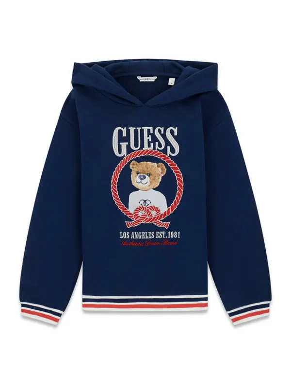 Guess Guess Majica dugih rukava J6RQ05 KAD74 Tamnoplava Regular Fit