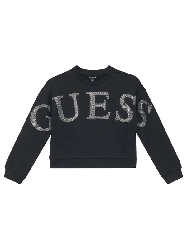 Guess Guess Majica dugih rukava J6RQ10 KAD74 Crna Regular Fit