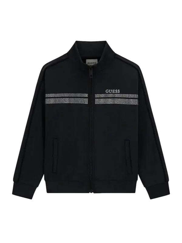Guess Guess Majica dugih rukava J6RQ12 KCAY2 Crna Regular Fit