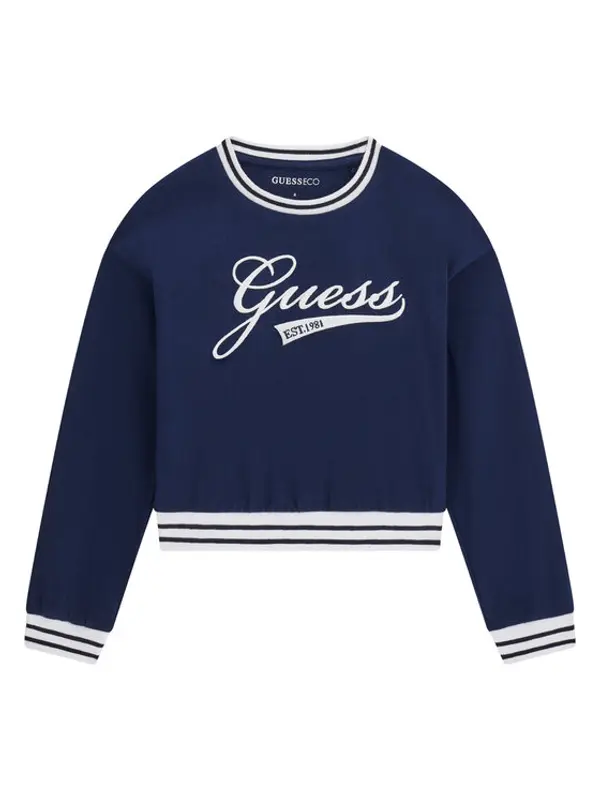 Guess Guess Majica dugih rukava J6YI30 K3765 Tamnoplava Regular Fit