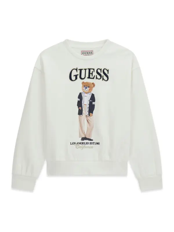Guess Guess Majica dugih rukava J6YQ01 K4419 Krem Regular Fit