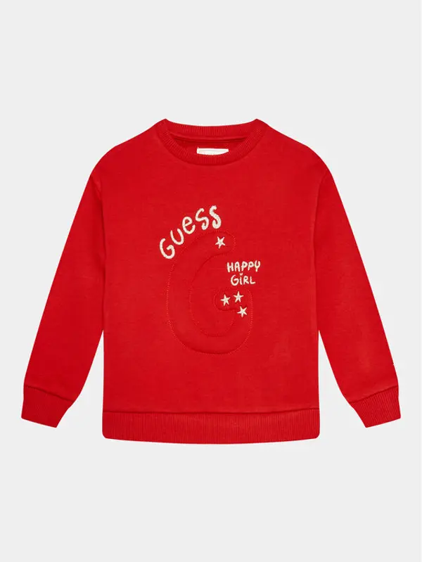 Guess Guess Majica dugih rukava K3BQ00 KAD74 Crvena Regular Fit