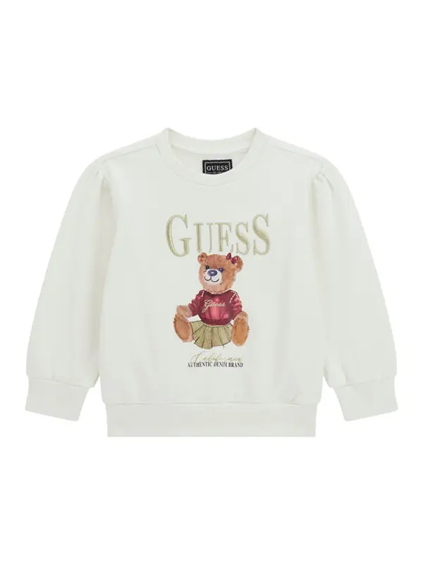 Guess Guess Majica dugih rukava K5BQ00 KAX74 Écru Regular Fit