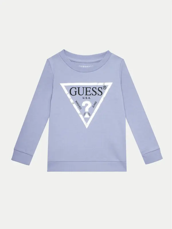 Guess Guess Majica dugih rukava K74Q12 KAUG0 Svijetloplava Regular Fit