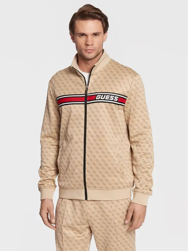 Guess Guess Majica dugih rukava Korbin Z2BQ06 FL04Q Bež Regular Fit
