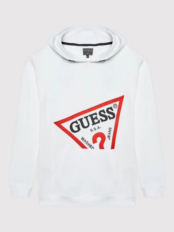 Guess Guess Majica dugih rukava L2YQ07 KAD70 Bijela Oversize