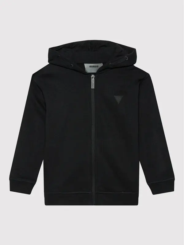 Guess Guess Majica dugih rukava L2YQ44 KAIJ1 Crna Regular Fit