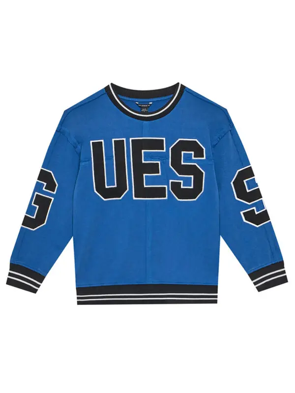 Guess Guess Majica dugih rukava L5GQ04 KA6R4 Plava Regular Fit