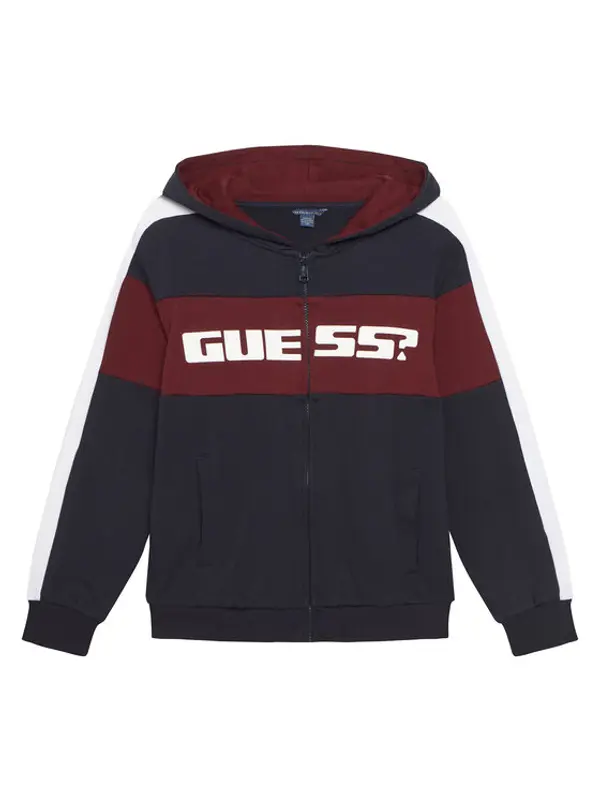 Guess Guess Majica dugih rukava L6RQ04 KA6R4 Tamnoplava Regular Fit