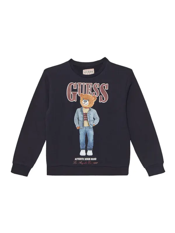Guess Guess Majica dugih rukava L6RQ05 KAD74 Tamnoplava Regular Fit