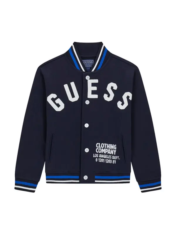 Guess Guess Majica dugih rukava L6YQ03 K4013 Tamnoplava Regular Fit