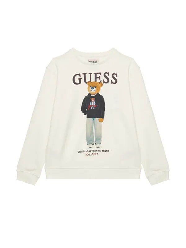 Guess Guess Majica dugih rukava L6YQ07 K4049 Krem Regular Fit