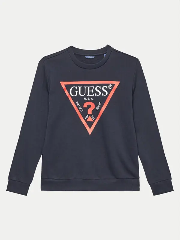 Guess Guess Majica dugih rukava L73Q09 KAUG0 Tamnoplava Regular Fit