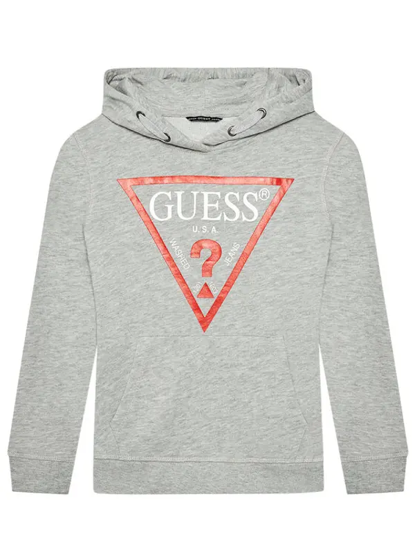 Guess Guess Majica dugih rukava L92Q09 KAUG0 Siva Regular Fit