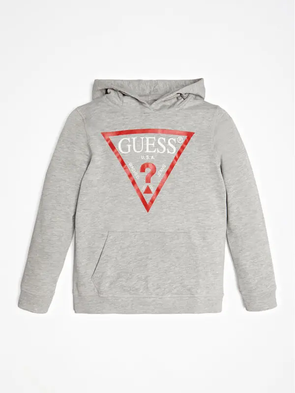 Guess Guess Majica dugih rukava L92Q09 KAUG0 Siva Regular Fit
