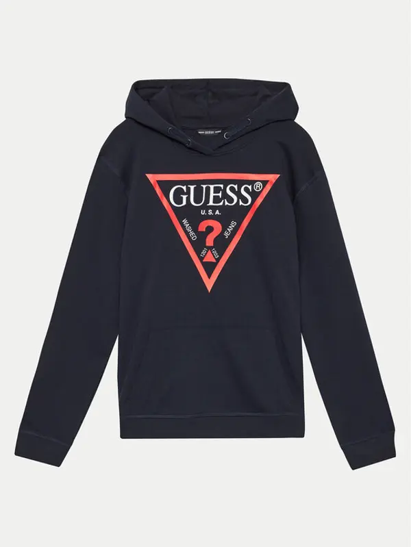 Guess Guess Majica dugih rukava L92Q09 KAUG0 Tamnoplava Regular Fit