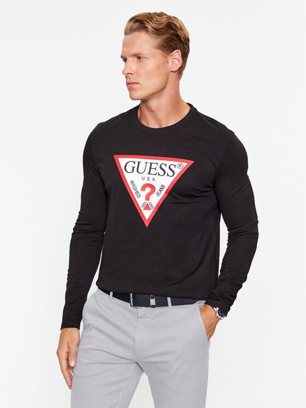 Guess Guess Majica dugih rukava M2YI31 I3Z14 Crna Regular Fit